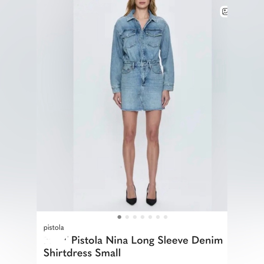 Pistola Denim Blue Mini Dress